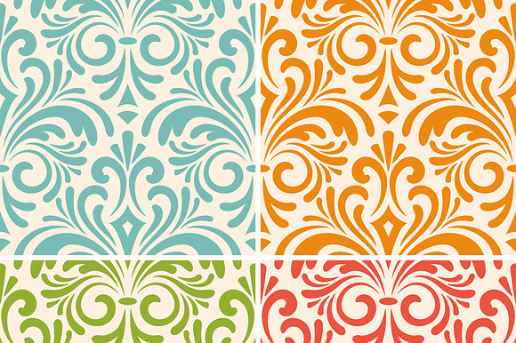 vector seamless floral vintage patte preview 2