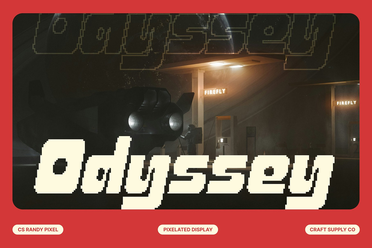 CS Randy Pixel, a Sans Serif Font by Craft Supply Co. (Photo 6 of 7)