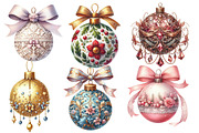Victorian Christmas balls clipart, an Illustration by Designworld (Thumbnail 3 of 6)