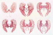 Coquette Angel Wings Sublimation, an Illustration by CreationArt (Thumbnail 2 of 5)