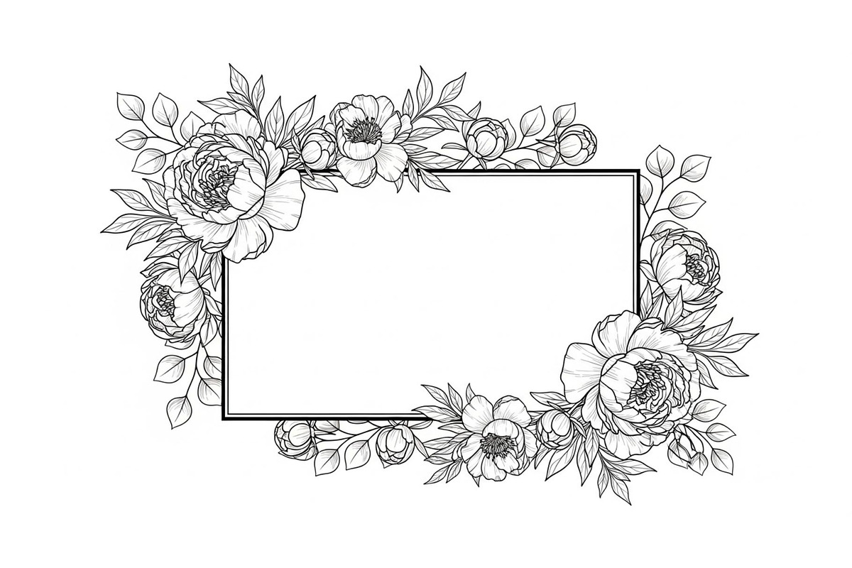 Floral Frame SVG Bundle, an Illustration by Gaye Art (Photo 21 of 31)