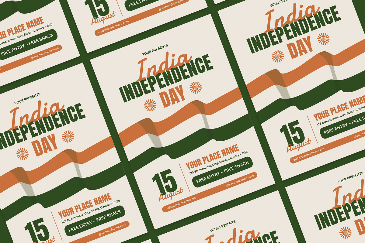 India Independence Day - Flyer preview 2