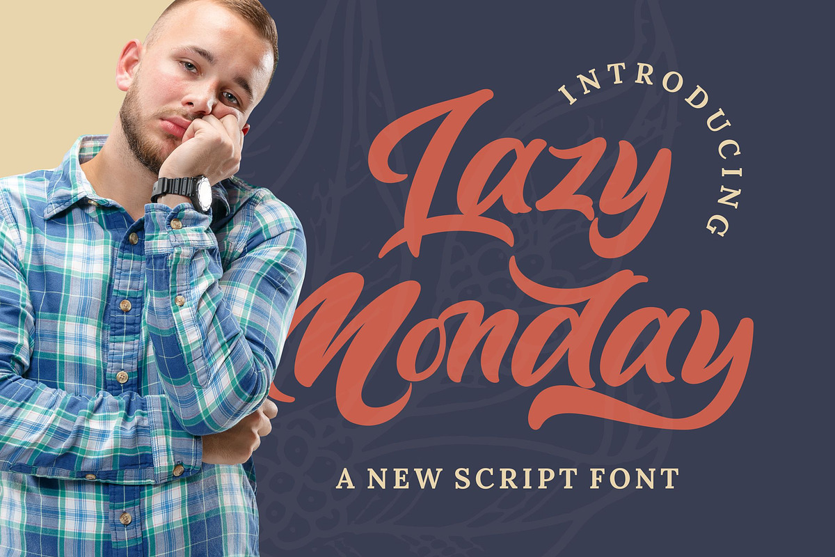 Lazy Monday - Bold Script Font, a Script Font by StringLabs (Photo 1 of 10)