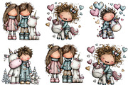 Whimsical Human Unicorn Love Clipart, an Illustration by CraftArtStudio (Thumbnail 5 of 6)