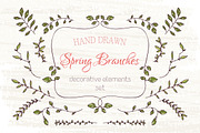 Branches design elements set, a Decorative Illustration by Dreaming_Lucy (Thumbnail 1 of 5)