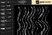 120 Procreate liquid white brushes, a Brush Add-On by DrawingStoryShop (Thumbnail 2 of 7)
