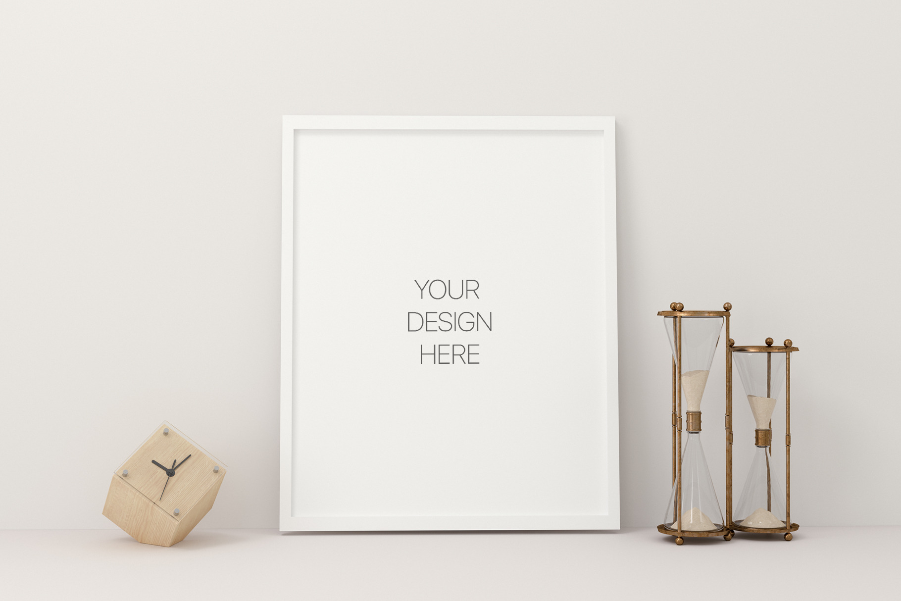 Decorated Frame Mockup, a Print Template by Designrepos