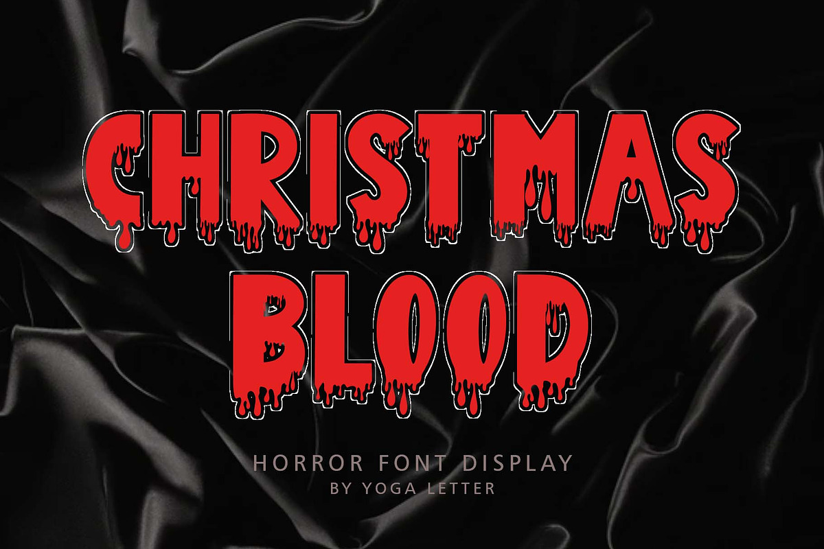 Christmas Blood, a Handwritten Font by Yoga Letter (Photo 1 of 6)