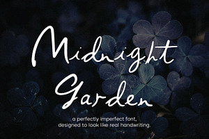 Midnight Garden Handwritten Font