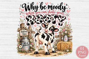 Why Be Moody Shake Your Booty, a Seasonal Illustration by Rose Art