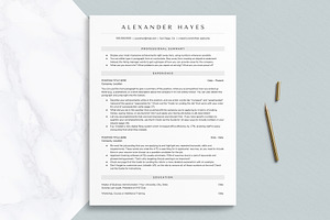 ATS Resume Template Format