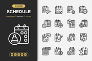 Schedule Icons, an Icon by Spacepixel Creative (Thumbnail 1 of 3)