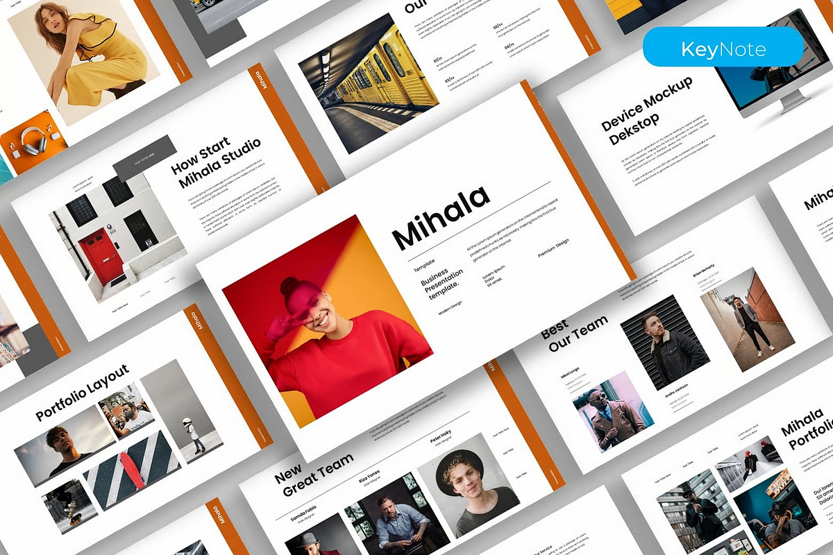 Mihala – Business Keynote Template, a Presentation Template by kreatifreya (Photo 1 of 5)