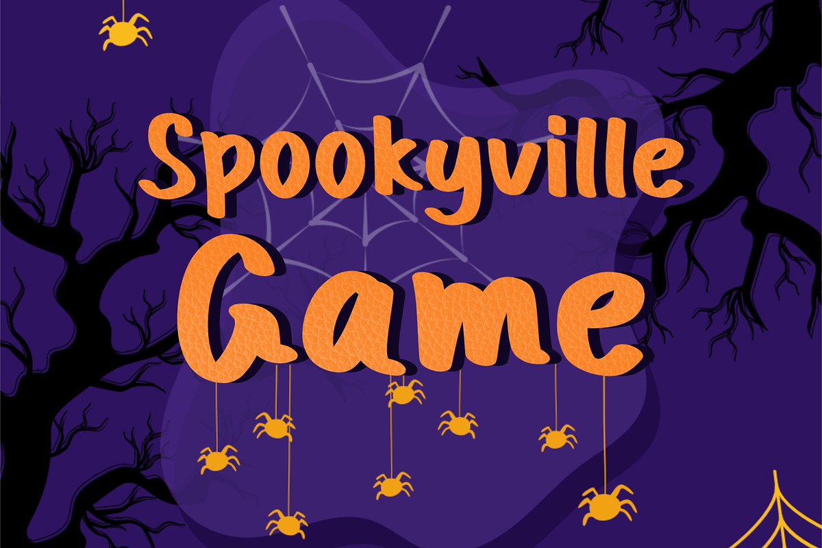 Spookyville Game Font, a Handwritten Font by MyFontsShop (Photo 5 of 5)