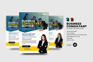 Business Consultant Flyer Template, a Flyer Template by Aam360