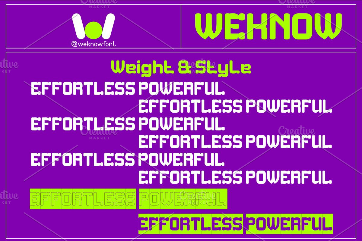 Effortless Powerful font, a Font by weknow (Photo 8 of 8)