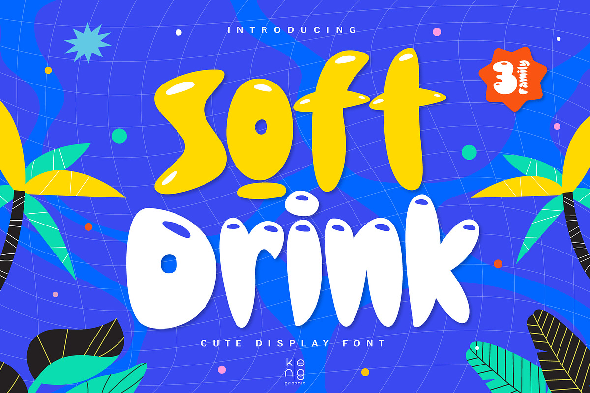 Soft Drink Font, a Handwritten Font by KengGraphic (Photo 1 of 10)