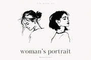 Woman's Portrait, a Person Illustration by PeDe Designs (Thumbnail 2 of 6)