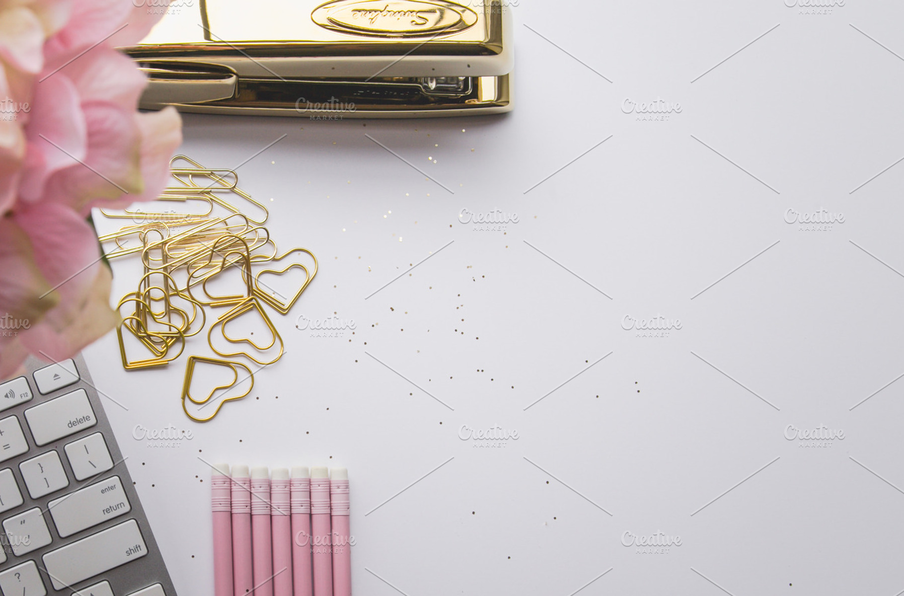 Glitter Styled Desktop, an Arts & Entertainment Photo by Tina Thelen Photography