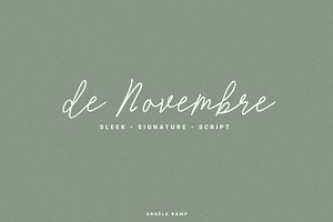 De Novembre Sleek Signature Script