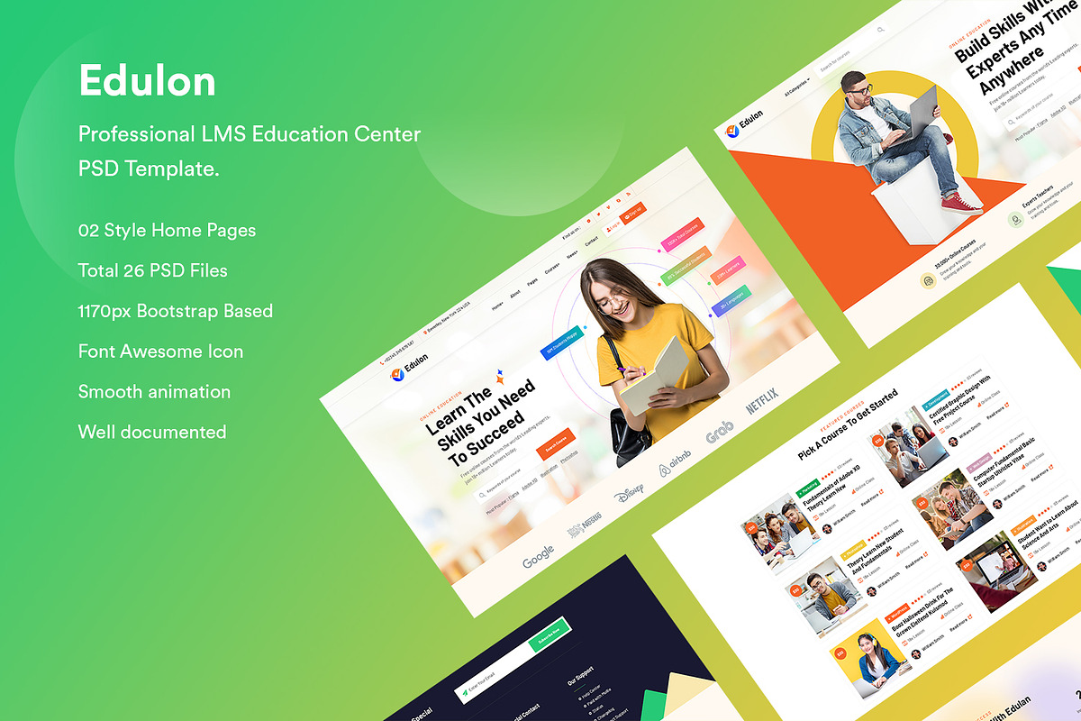 Online Education & LMS PSD Template, an UI Kit Template by CodexCoder Themes