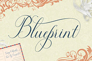 Blueprint, a Script Font by Danafont.co (Thumbnail 1 of 7)