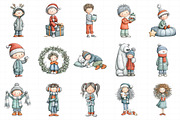 Holiday Kids Clipart Bundle, an Illustration by Daily.Designs (Thumbnail 5 of 5)