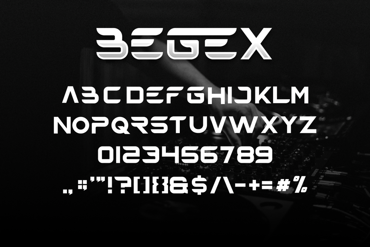 Begex Techno Font, a Sans Serif Font by Onotype (Photo 2 of 3)
