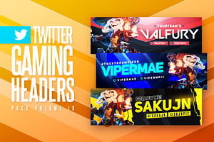 Gaming Twitter Headers Pack 10