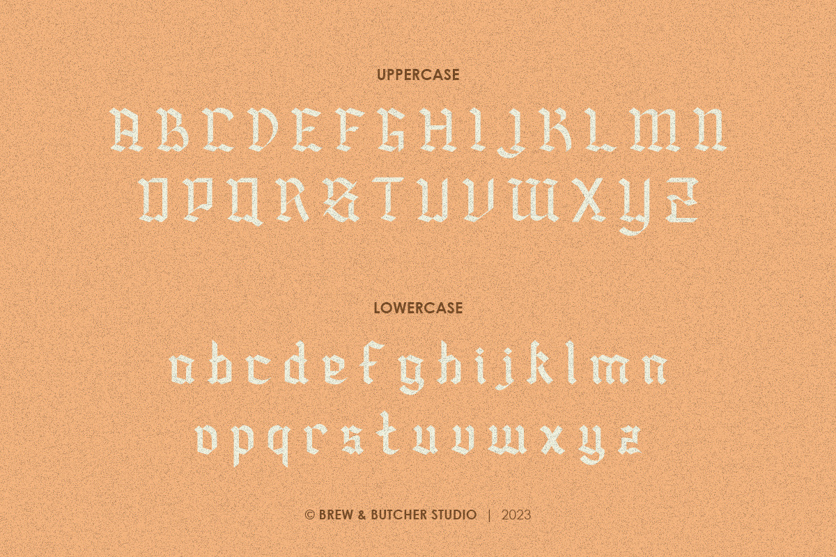 Sanusra | Blackletter, a Blackletter Font by Brew & Butcher Studio (Photo 2 of 8)