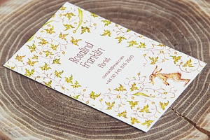 Floral Business Card, a Business Card Template by ZiziMarket