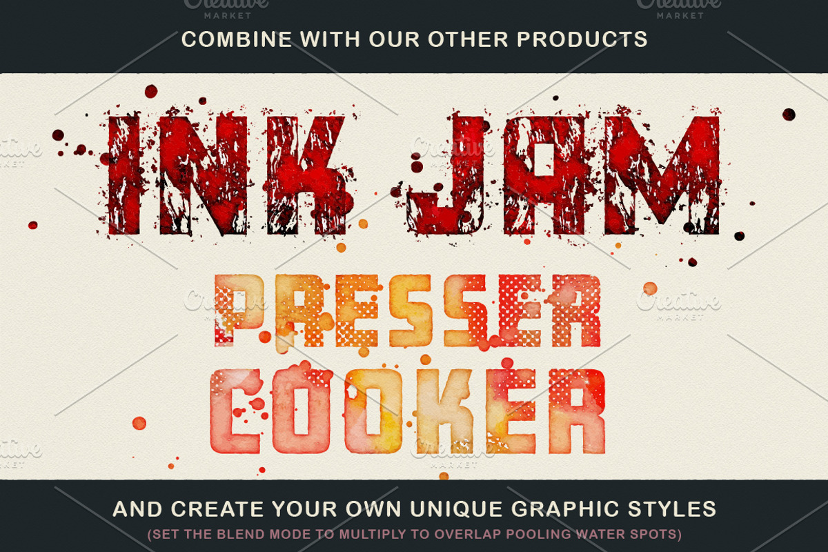 WaterPress Vector Watercolor Effects, an Action Add-On by BackYard Graphics Co. (Photo 11 of 11)