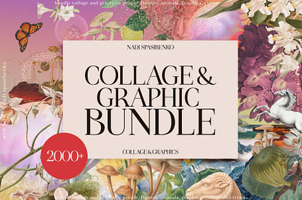 2000+ Collage & Graphic BUNDLE, an Object Graphic by nadispasibenko