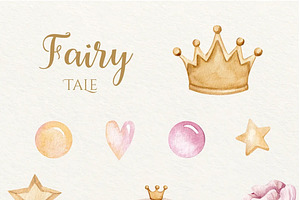 Watercolor Fairy Tale Clipart