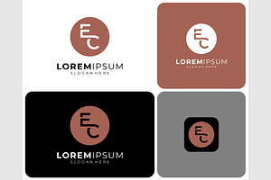 Letter EC Monogram Circle Logo, a Branding & Logo Template by ika trisiana