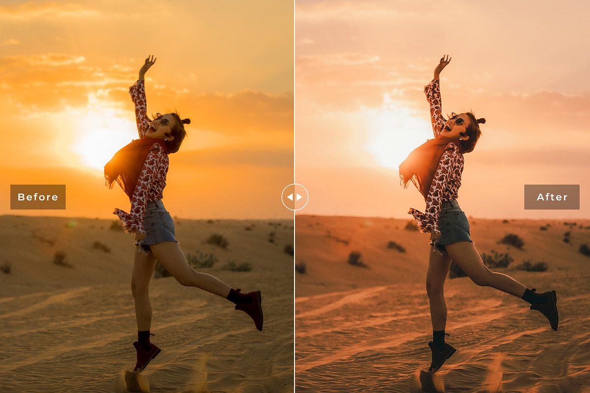 Sunset Desert Lightroom Presets preview 2