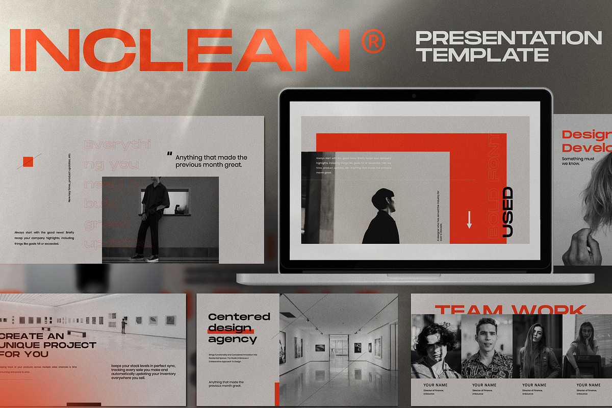 INCLEAN-Minimal Creative Powerpoint, a Presentation Template by Dirtytemp Studio (Photo 1 of 9)