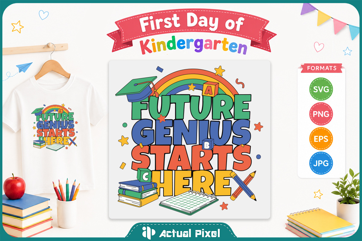First Day of Kindergarten Bundle, an Education Illustration by Actual Pixel (Photo 3 of 14)