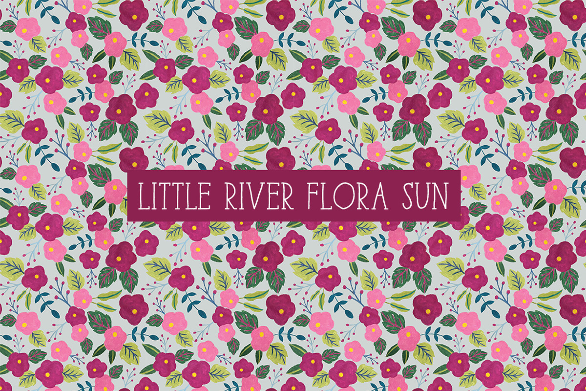 LITTLE RIVER FLORA Seamless Patterns, a Pattern Graphic by Dreaming with Isa (Photo 6 of 9)