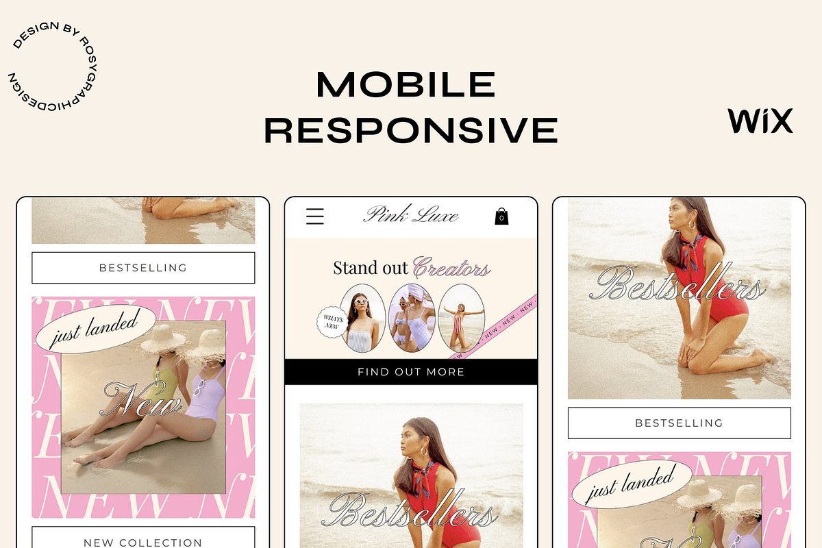 Wix Website Template - Pink Luxe, a Wix Template by The Pixel Palace (Photo 4 of 7)