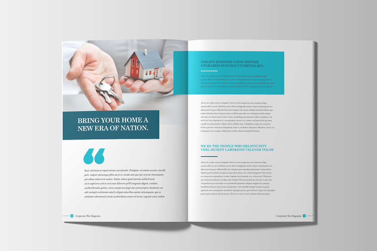 Corporate Business Magazine Template, a Magazine Template by Layout Design (Photo 7 of 13)
