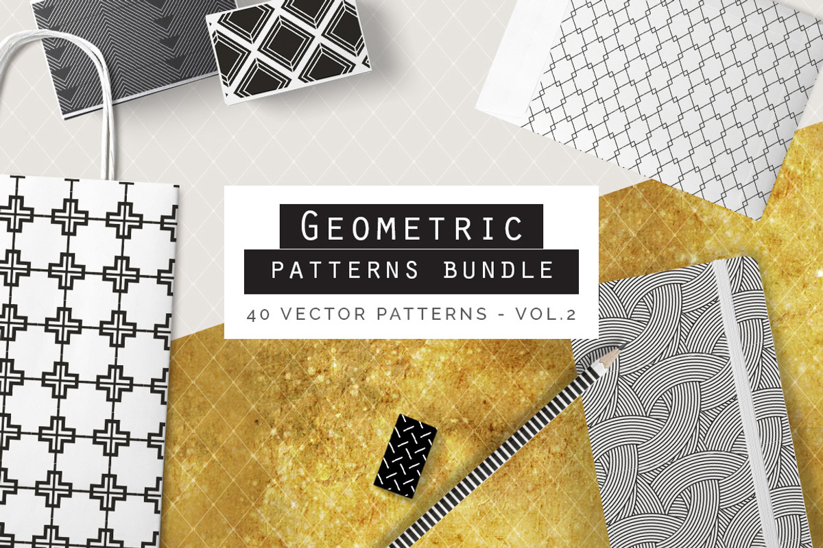 Mega Geometric Patterns Collection, a Pattern Graphic by Youandigraphics