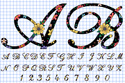 Floral Alphabet, Floral Font SVG, an Object Graphic by D2PUTRI (Thumbnail 16 of 31)