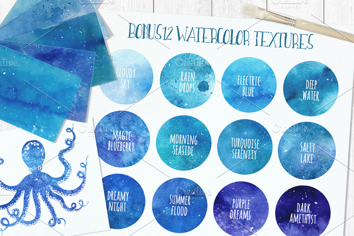 Ocean is calling: nautical clipart, an Animal Illustration by harmonia_green_art (Photo 6 of 9)