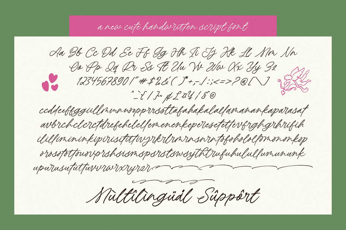 Pinkie Wonderly Handwritten Script, a Script Font by Letterena Studios Script (Photo 19 of 20)