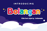 Bolangan Kids font, a Sans Serif Font by indranesia (Thumbnail 1 of 3)