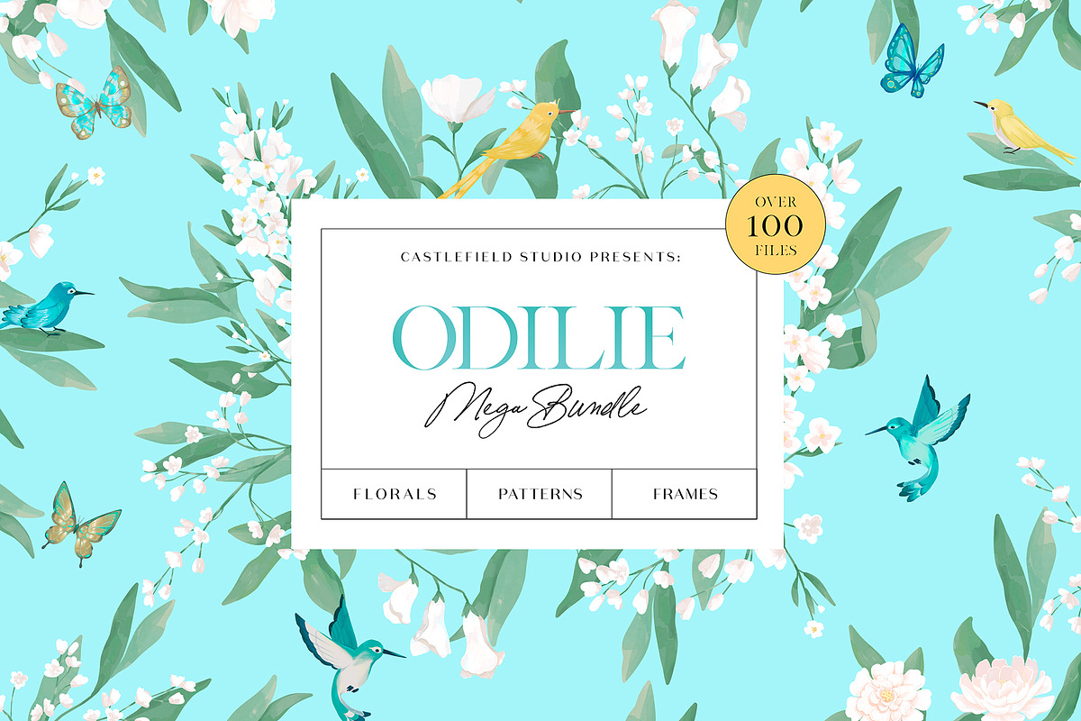 Odilie Illustration Set MEGA BUNDLE, an Illustration by Castlefield Design (Photo 2 of 4)