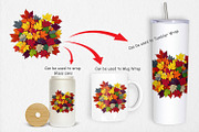 Autumn Leaves Clipart, a Graphic by Artnoy (Thumbnail 4 of 5)