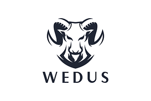Goat logo template