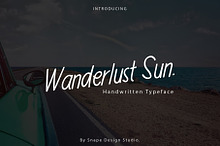 Wanderlust Sun - Handwritten Font